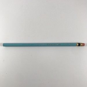 VTG Eberhard Faber Colorbrite Erasable Light Blue 4105 Pencil USA Woodclinched